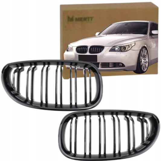 BMW E60 / E61 priekinės grotelės – blizgi juoda